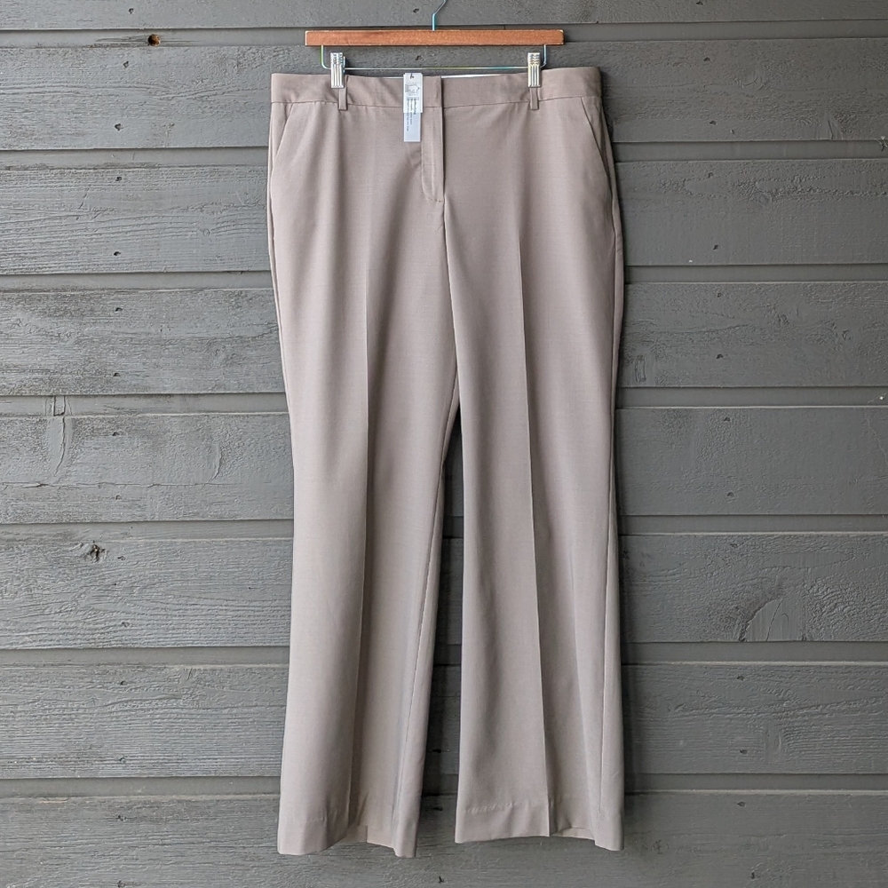NWT Talbots Womens Taupe Dress Trousers